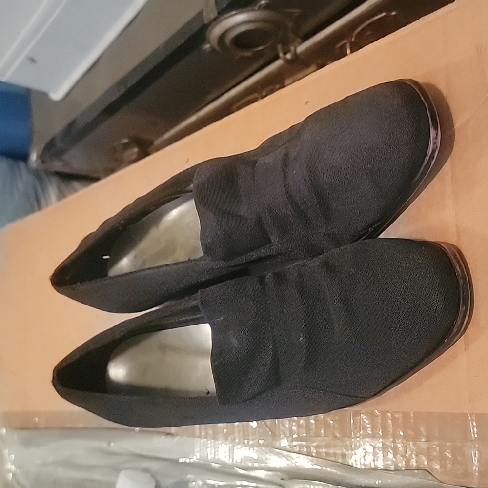 Black suit shoes